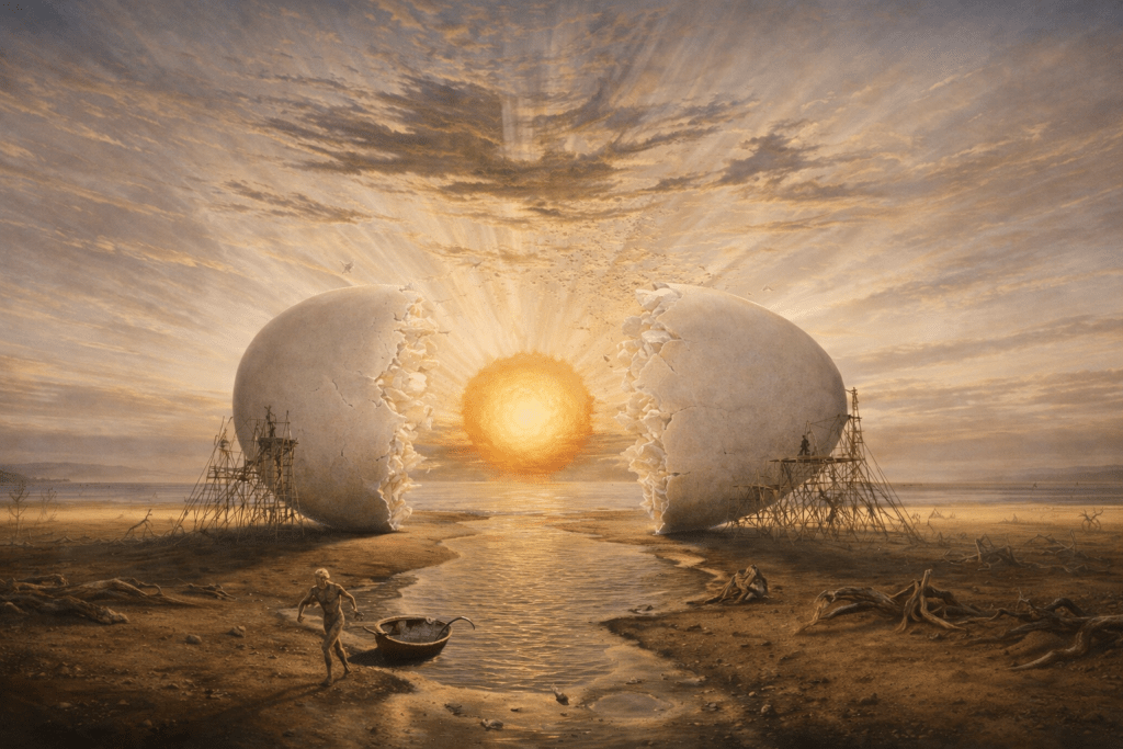 Saturn Conjunct Neptune at 0° Aries – Genesis